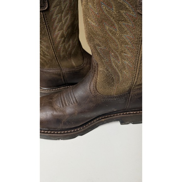 Ariat Workhog EH Square Toe Work Western Cowboy Boots (10020008) 7D - Picture 8 of 9